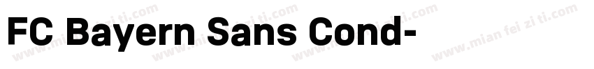 FC Bayern Sans Cond字体转换
